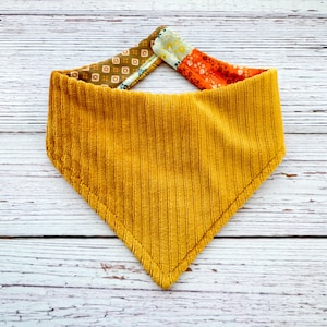 Reversible Bandana: Mustard Sweater/Patchwork BA10