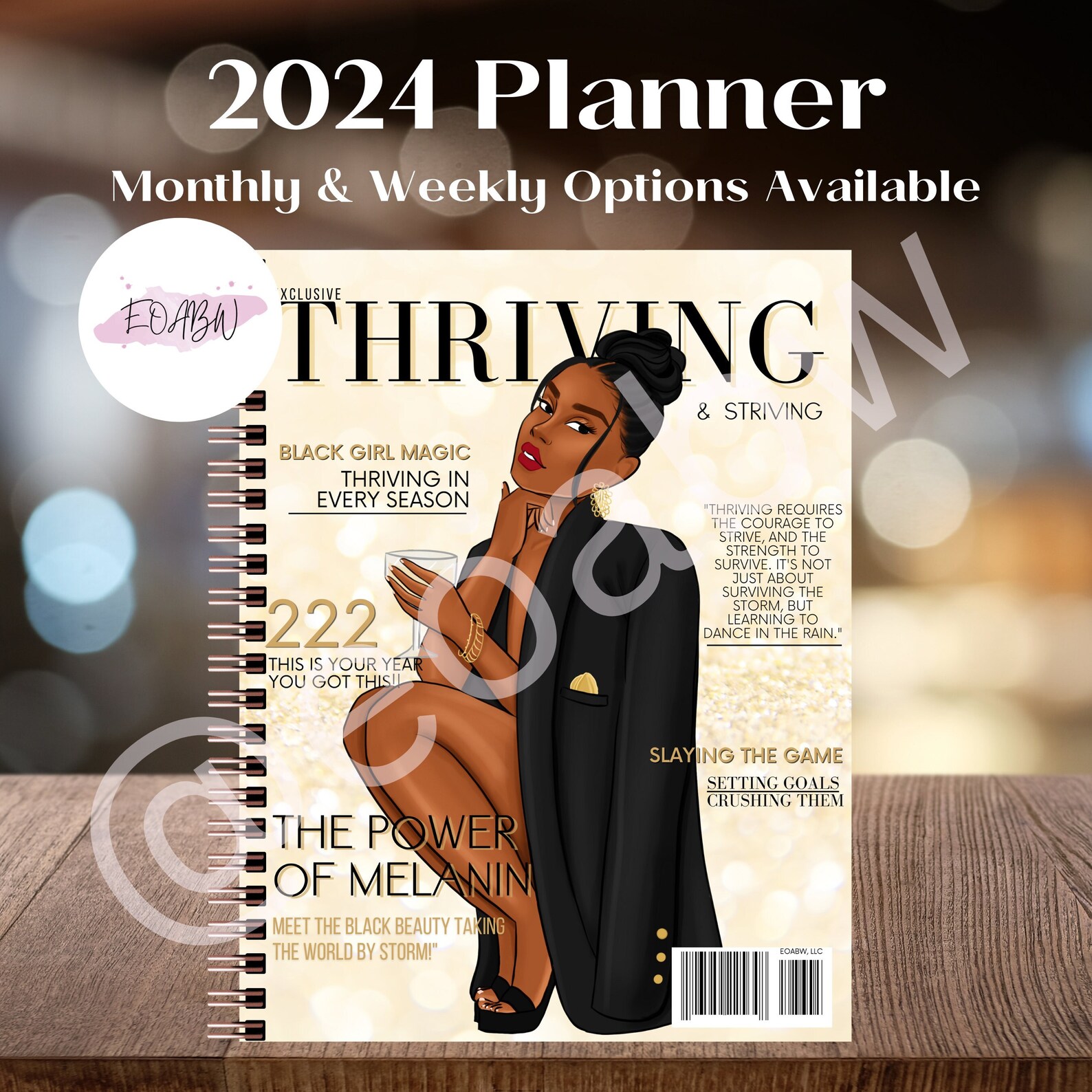 PLANNER Thriving Magazine 2024 and Undated Options Two Etsy