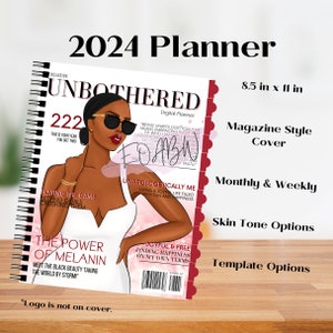 PLANNER: Unbothered Magazine | 2024 and Undated available | Two Skin Tones