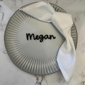 Laser Cut Acrylic Place Cards, Custom Wedding Table Decoration