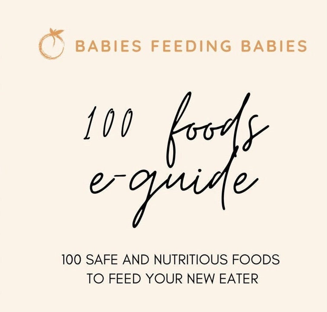 Baby-led Weaning 100 First Foods Guide - Etsy