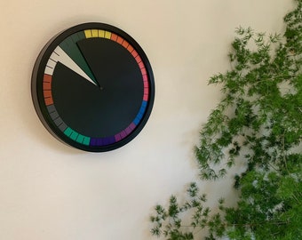 Horloge murale Tian 30 cm, multicolore, fabriquée en Allemagne