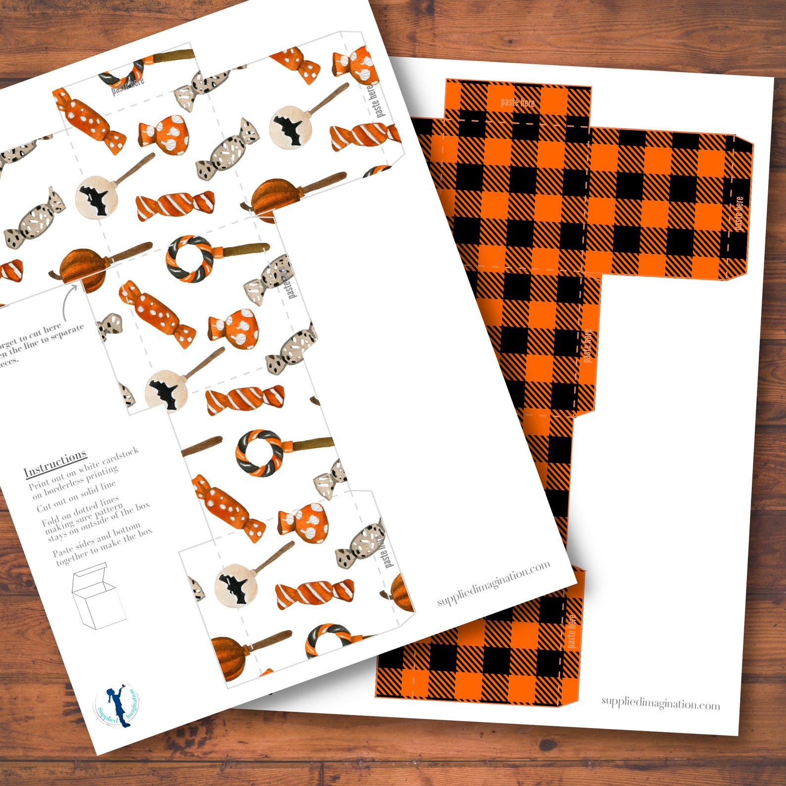 Halloween Boxes Printable PDF Bundle Package - Etsy