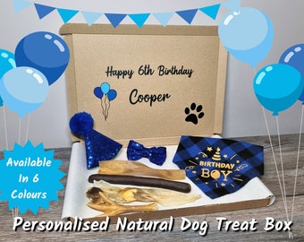 Personalised 'Dressed To Impress' Dog Birthday Box