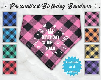 Personalised Birthday Dog Bandana