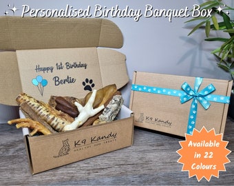 Personalised Dog Birthday Treat Box