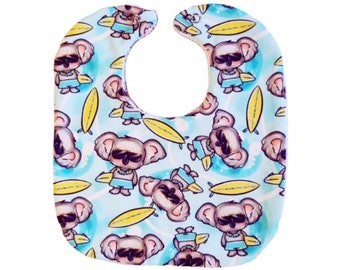 Surfing Koala Feeding Bib