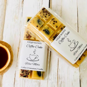 Coffee Cake| HIGHLY SCENTED snap bar wax melts