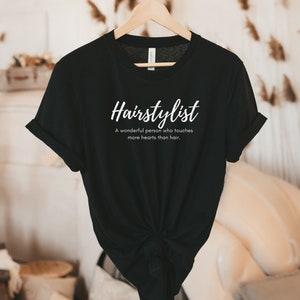 T-shirt de coiffeur, coupe unisexe, cadeau pour coiffeur, T-shirt drôle de coiffeur, chemise de beauté