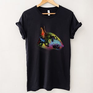 Bull Terrier Dog T-Shirt, Unisex Fit, Bull Terrier Lover, Bull Terrier Gift, Hand Drawn Dog