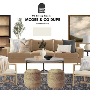 Duped McGee & Co Living Room Package|Living Room Package|Pre-designed Room|Online Interior Design|Interior Design Service|e-design