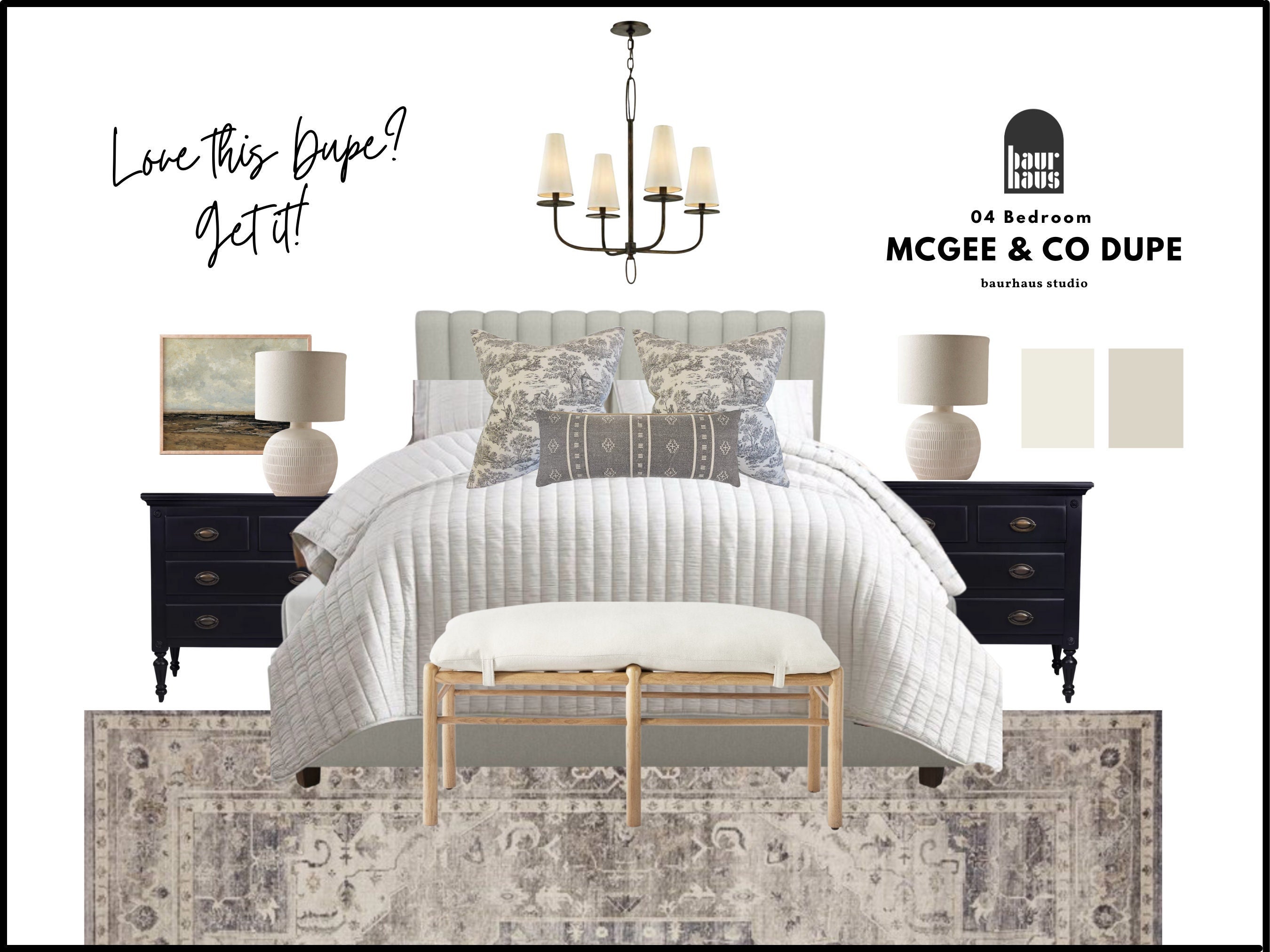 Duped Mcgee & Co Bedroom Packagestudio Mcgee Bedbedroom - Etsy