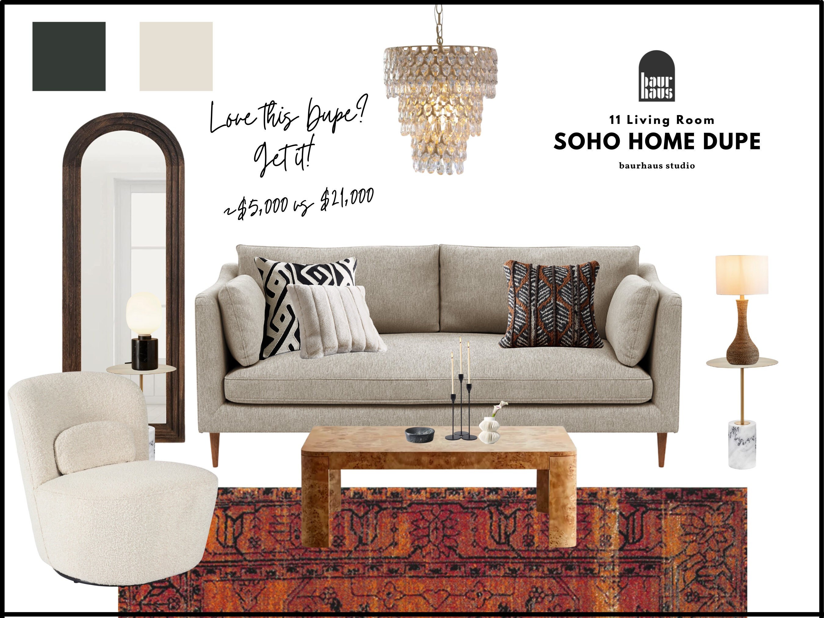 Duped Soho Home Living Room Packageliving Room - Etsy