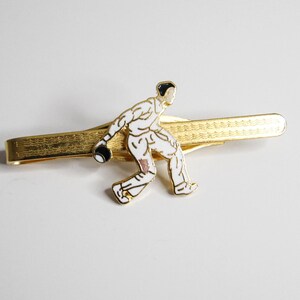 Gold-Tone Bowling Tie Clip – Quirky Sports Accessory