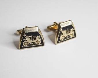 Boutons de manchette vintage pour voitures de collection - Style classique avec une touche de nostalgie