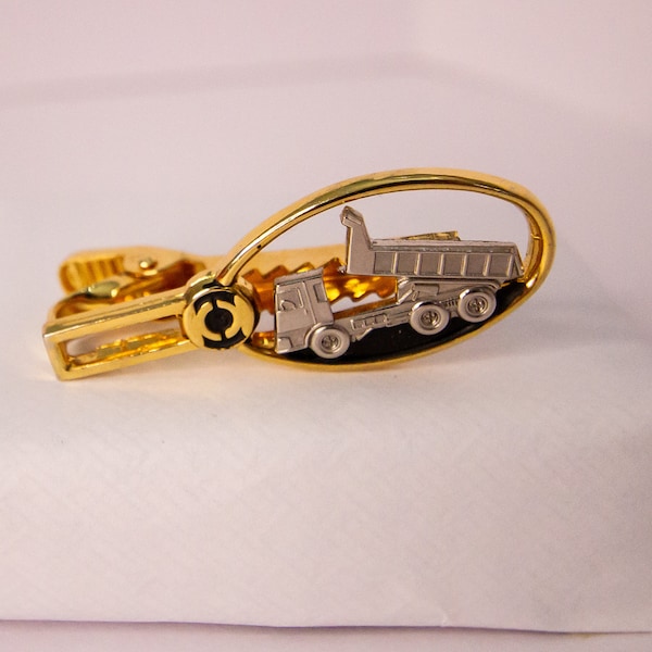 Dump Truck Vintage Tie Clip | Kyokuto Kaihatsu