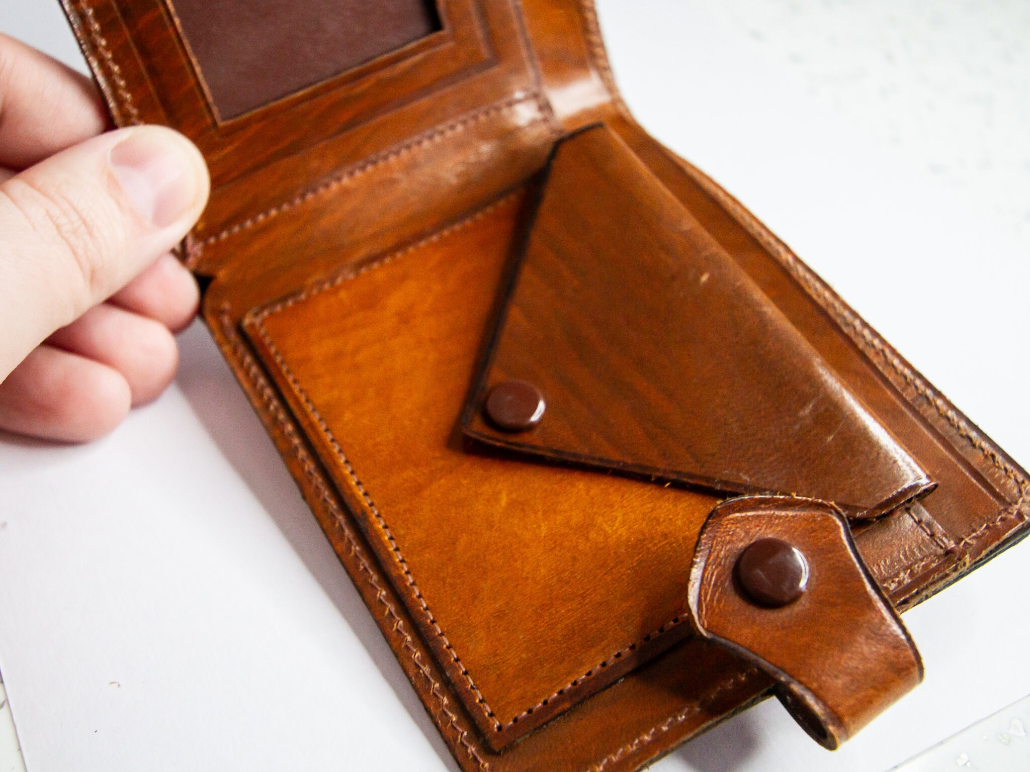Small Leather Wallet - Jersey main image 0