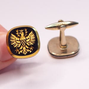 Goldener Adler Manschettenknöpfe Vintage