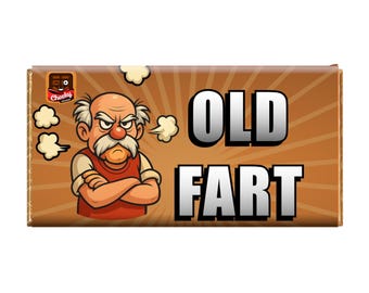 Old Fart Novelty Chocolate Bar Wrapper – The Ultimate Gag Gift, Secret Santa
