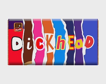 Dickhead Novelty Chocolate Bar Wrapper – The Ultimate Gag Gift, Secret Santa