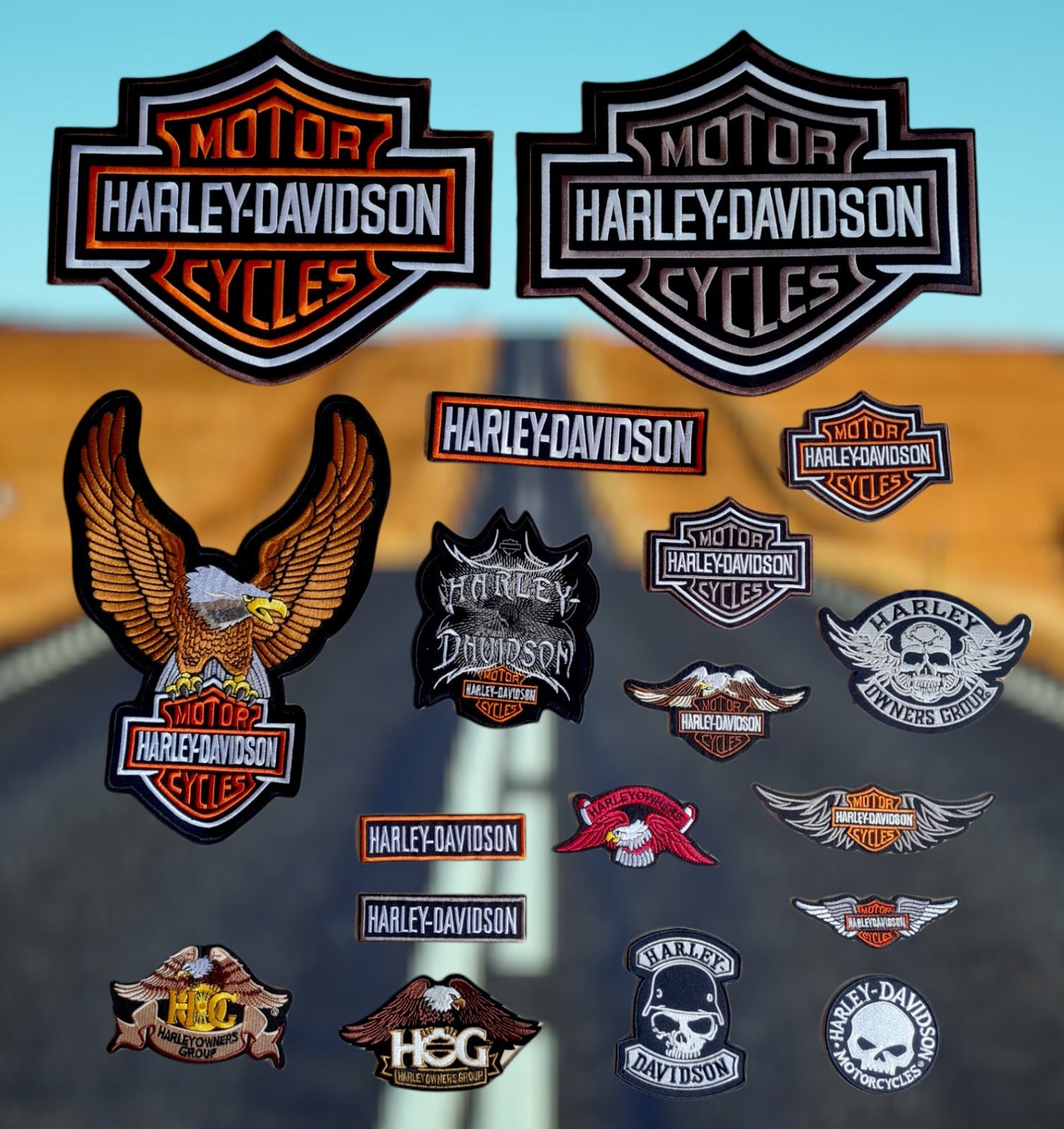 Harley Davidson Iron on Patches Different Models and Sizes Etsy