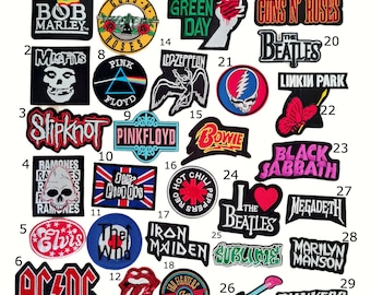 002 Nirvana 8x Rock Band Embroidered Iron On Sew On Patches Guns n’ Roses 002 Nirvana 8x Rock Band Embroidered Iron On Sew On Patches Guns n’ Roses