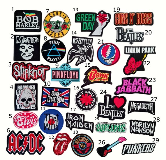 LED ZEPPELIN RED & BLACK STRIPE ROCK PUNK METAL MUSIC SEW IRON ON PATCH: LED ZEPPELIN RED & BLACK STRIPE ROCK PUNK METAL MUSIC SEW IRON ON PATCH: