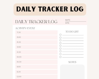 Dagelijks trackerlog voor stage- en praktijkuren | Organisatieformulier voor Schoolpsychologen