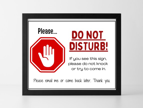 Cartello Do Not Disturb E Welcome - 2 Pezzi Double Face Per Uffici E Riunioni Online - Foto 4