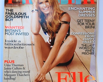 British Tatler August 2010, Elle Macpherson Cover, Fashion Magazine