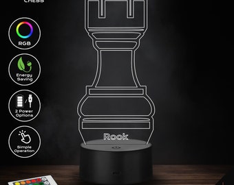 LED Lamp - Rook (Chess)