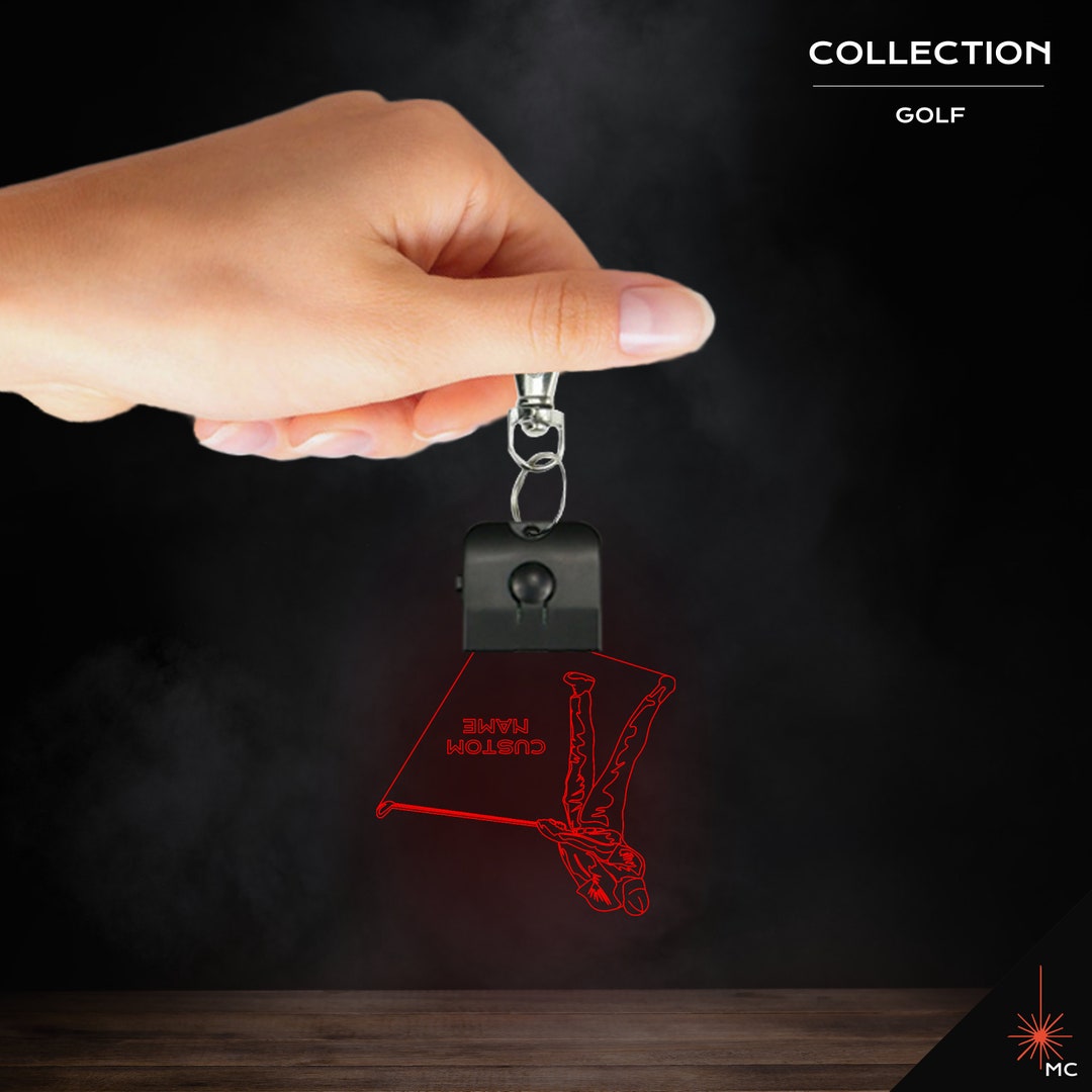 Design Your Own - Custom Golf LED Keychain (male / Female) - Etsy
