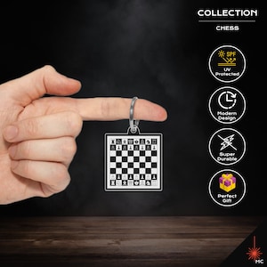 Porte-clés - Échiquier (Échecs)