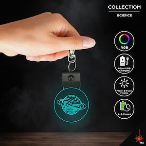 LED Keychain - Uranus [Planet] (Science)
