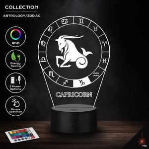 LED Lamp - Capricorn (Astrology / Zodiac)