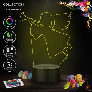 LED Lamp - Cherub Flying Angel (Easter)