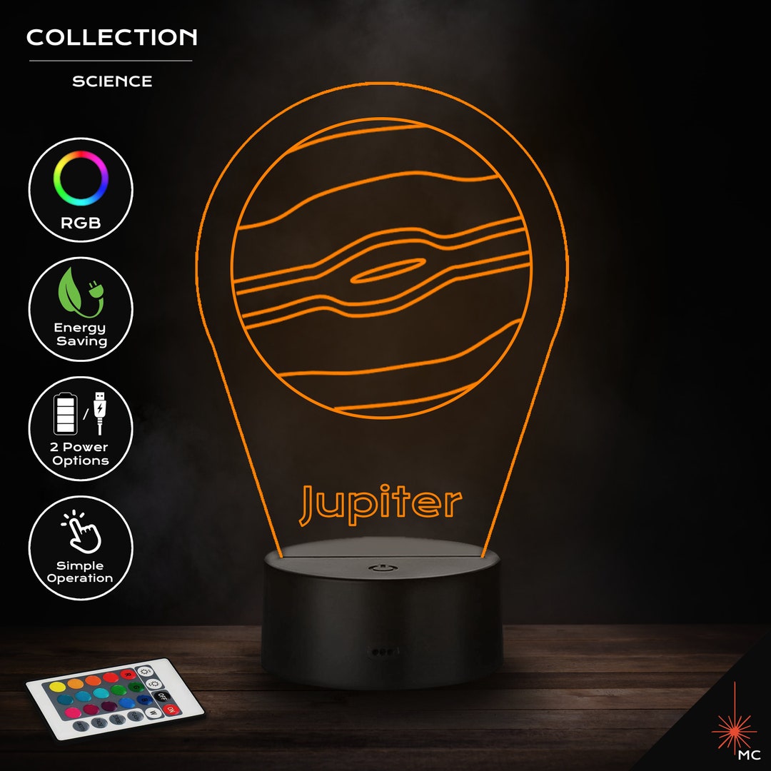 LED Lamp - Jupiter [planet] (science) - Etsy