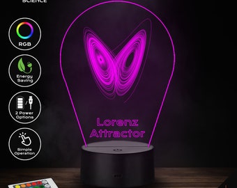 LED Lamp - Lorenz Attractor (Science)