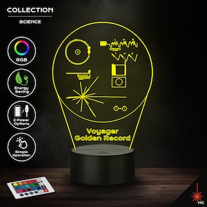 LED Lamp - Voyager Golden Record (Science)