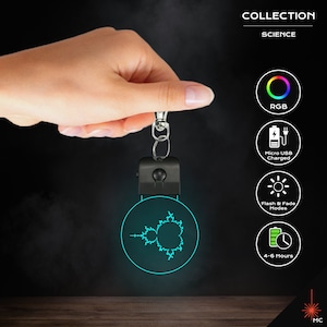 LED Keychain - Mandelbrot Set (Science)