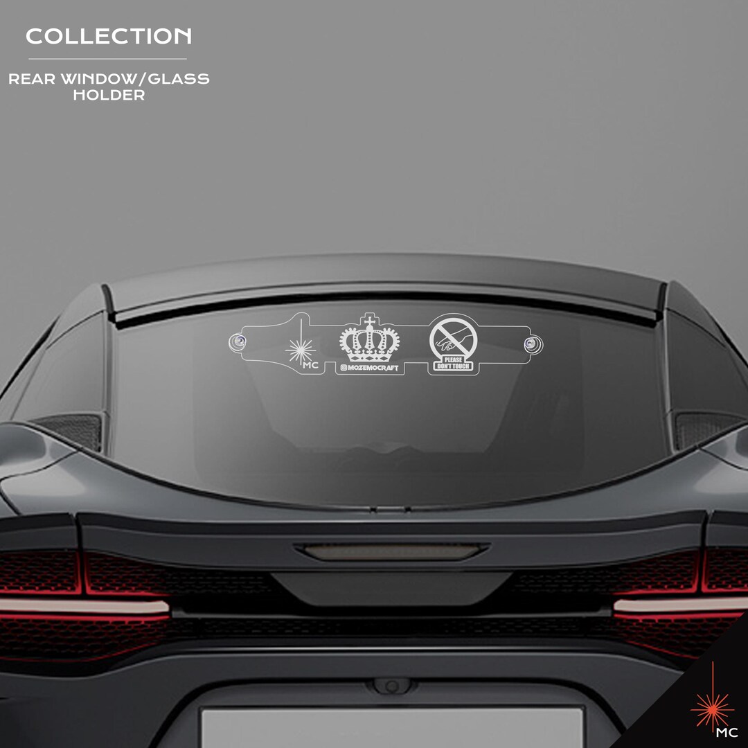 Car Rear Window Screen Customized Custom Car Rear Window / Glass Suction Prop Display (motor Vehicle ...