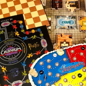 Repurposed Board Game Boards: Mixed Lot for Crafts, Wall Art, Flooring