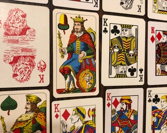 King Playing Card Lot. Vintage Kings for Crafts or a Creative Gift.