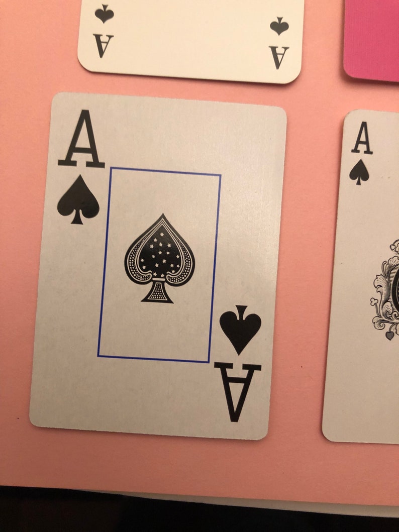 Collection of Ace of Spades From Various Decks of Playing Etsy