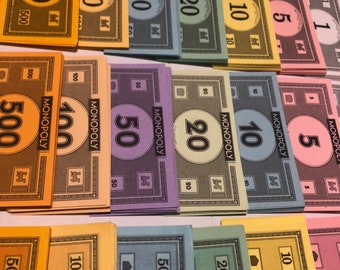 Bulk Play Money for arts and crafts. Monopoly, Life, Payday, Allowance..