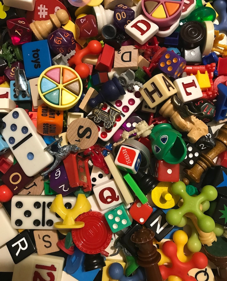 100 Vintage and New Board Game Pieces and Parts From Classic Etsy