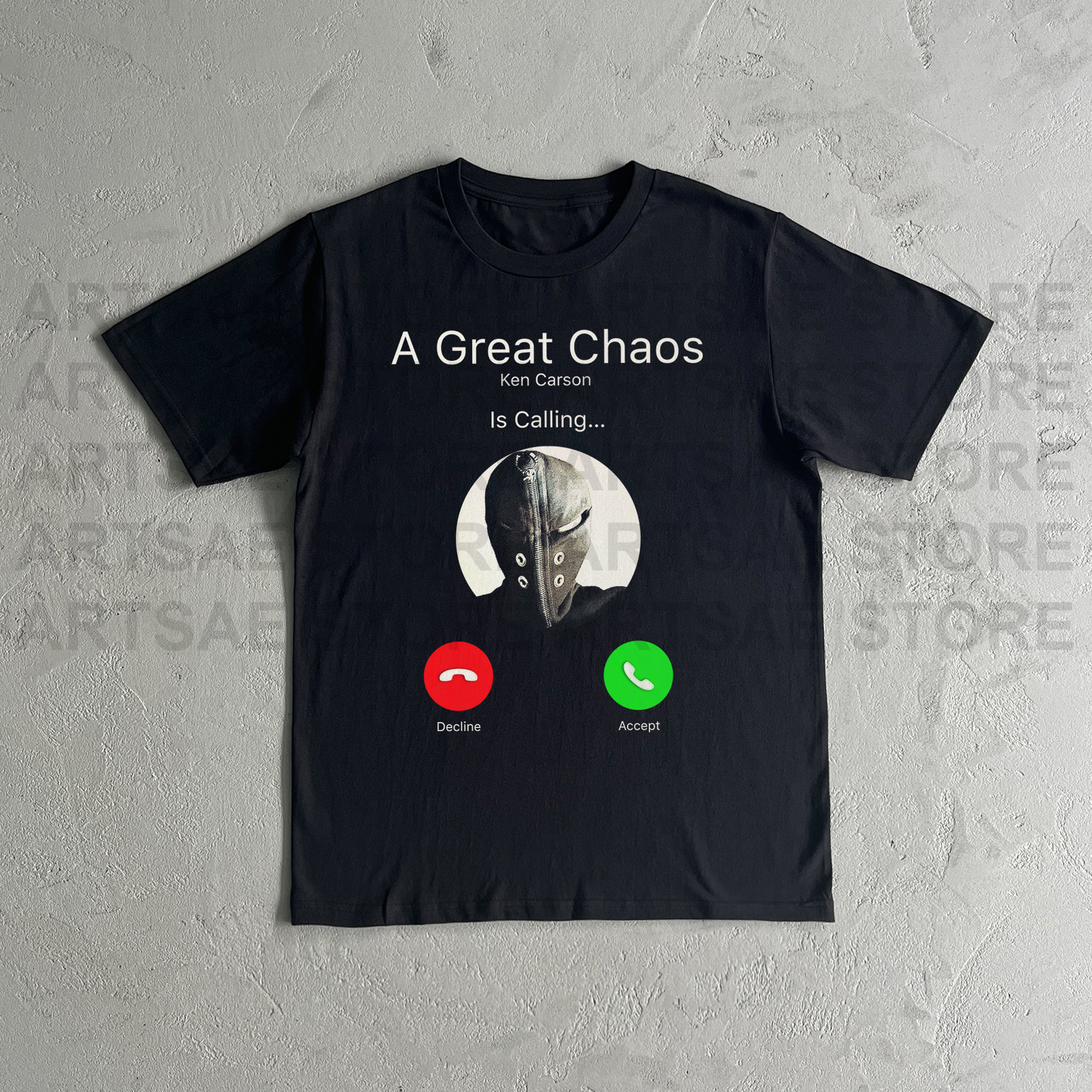 Ken Carson AGC Incoming Call Heavy Cotton Tee Shirt - Ken