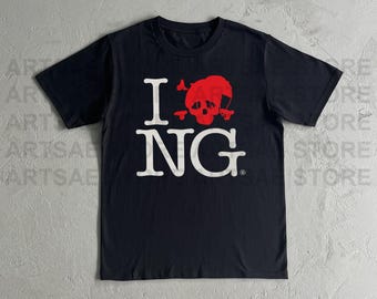 I Love Novagang Heavy Cotton Tee Shirt - Goth Money Novagang Nettspend Tshirt