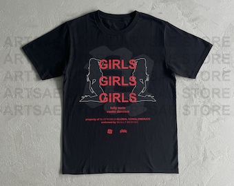 RR Kankan No Exotic Dancers T-Shirt - Girls Girls Girls Heavy Cotton Kankan Tee Shirt
