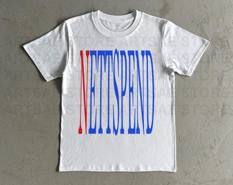 Nettspend Wordmark Invert Heavy Cotton Tee Shirt - Nettspend Invert Wordmark Tshirt